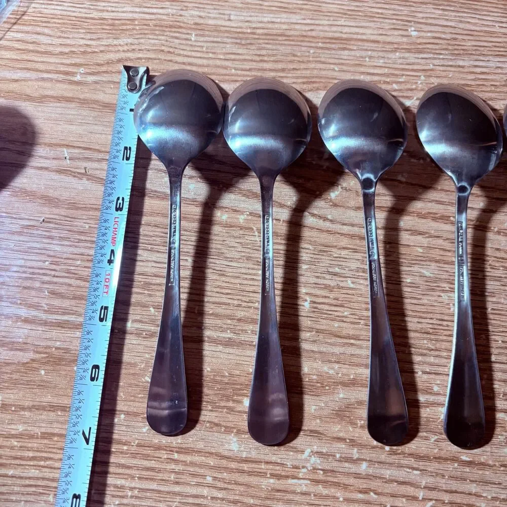 6 Teaspoons Oxford Hall Sagamore Japan Stainless Flatware Satin Steel